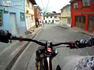 crazy cyclist downhill